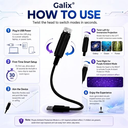 Galix Dream Projector (Upgraded Version [year]) - Official Retailer